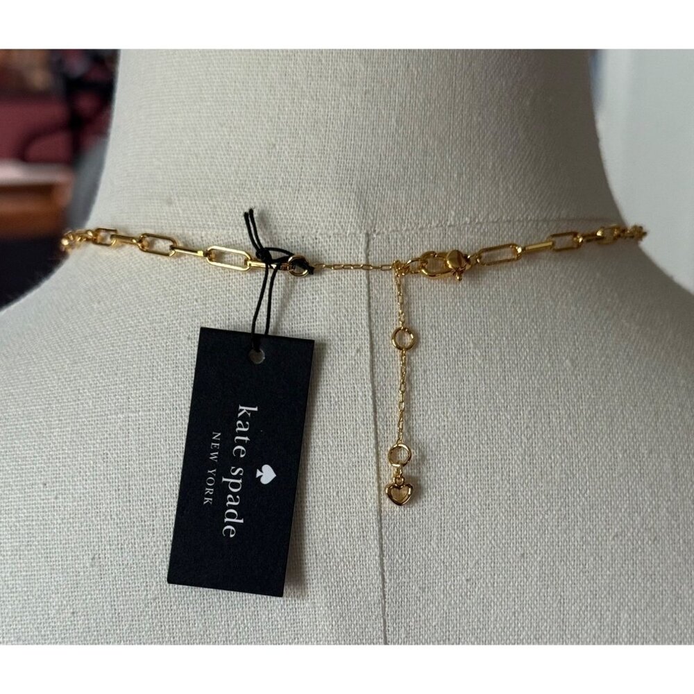 Kate Spade Gold 17 Inch Chain Necklace With S Pendant  NWT - Picture 4 of 8